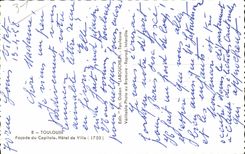 Toulouse - Facade du Capitole - Hotel de Ville - CPA 