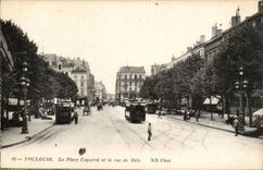 Toulouse - La Place Esquirol et la rue de Metz - CPA 