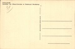 Toulouse - Carrefour rue Alsace Lorraine et Boulevard Strasbourg - CPA Pharmacie