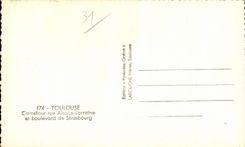 Toulouse - Carrefour Rue Alsace Lorraine - CPA 