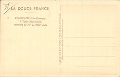 Toulouse - L'Eglise Saint Sernin - CPA 