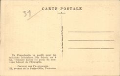 Toulouse - Les Adieux du Missionare - CPA 