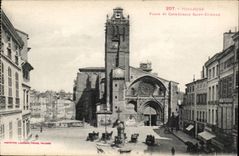 Toulouse - Place et Cathedrale Saint Etienne - CPA 