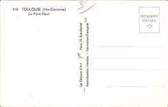 Toulouse - Pont Neuf - CPA 