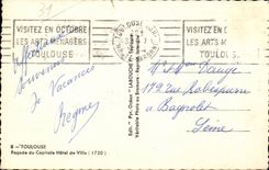 Toulouse - Facade du Capitole Hotel de Ville - CPA 