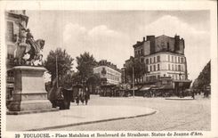 Toulouse - Place Matabiau et Boulevard de Strasbourg - CPA 