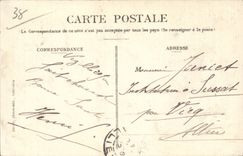 CPA Vizille Le castle the monumental door