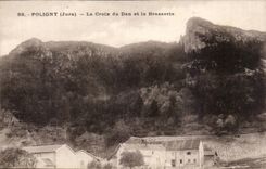 CPA Poligny the cross of the daN and the brewery