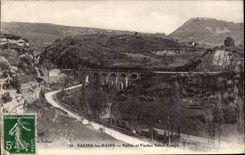 Saline CPA les Bains Valley and viaduct Saint Joseph