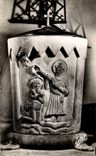 CPSM the church of Germigny of Close Baptismal font