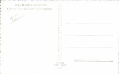 Germigny of Close - the Church - the Apse seen of the Garden - CPA