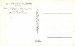 Tool bags in Gatinais - Abbey church of St Pierre de Ferrieres - CPA