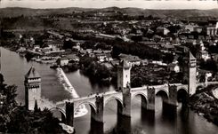 Cahors - View and the Bridge - CPA