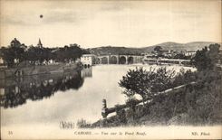 Cahors - Sight on the New Bridge - CPA