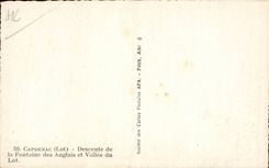 Capdenac - Descente de la Fontaine des Anglais - CPA 