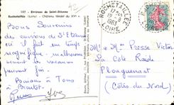 Saint Etienne - Surroundings - Ruins of the Castle - Rochetaillee - CPA