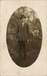 Real photo Douai 1931 Fantasy - Men - man wearing signal hat - CPA