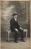 Real photo Fantasy - Men - Young man wearing hat - CPA