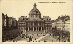 Saint Etienne Places it Town hall - CPA