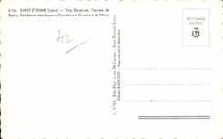 Saint Etienne - View - Sports ground - Residence of the Sappers Firemen - CPA