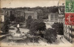 Saint Etienne - Place of the Palate of Arts - CPA