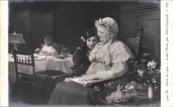 Arts - Peinture - Salon 1909 - Avant L'Ecole par Albert Cresswell - CPA 