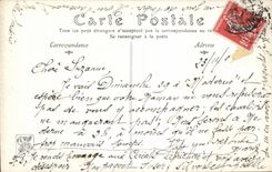 CPA Fantaisie Salon de 1908 Le toast du marie Brunery