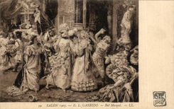 CPA Fantaisie Salon 1907 Garrido Bal masque 