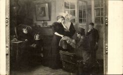 CPA Fantaisie Salons de Paris Leonie Michaud Glorieuses reliques 