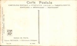 CPA Fantaisie Salons de Paris Leonie Michaud Glorieuses reliques 