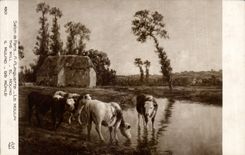 CPA Fantaisie Salon de Paris Planquette Le moulin Vaches