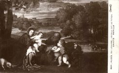 CPA Fantaisie Musee du Louvre Paris Vecelli dit le Titien