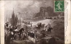 CPA Fantaisie Salon Le president de la republique a Steitla (Voyage en Tunisie)