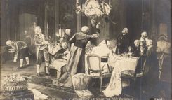 CPA Fantasy Living room 1901 Brunerie Le monkey of its emminence