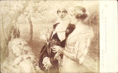 CPA Fantasy Living room Paris Spring of formerly