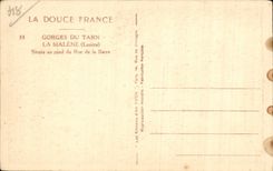 CPA Falls of the Tarn Malene Situee with the foot of the rock of the Bar