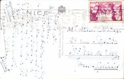 CPA Humour Femme Forte Une femme qui tombe du ciel