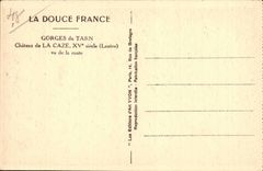 CPA Falls of the Tarn Castle of Caze seen of the road