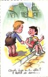 Humour - Illustration - Enfants - Quel age a - t- elle - CPA Dutreix