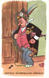 Humour - Illustration - Dort elle - CPA 