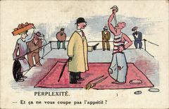 Humour - Illustration - Ca ne vous coupe pas l'appetit - CPA 
