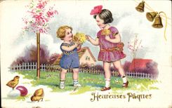 Fantasia feliz Pascua Pascua de CPA