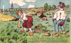 CPA Fantaisie Humour Paysans Illustrateur 
