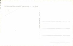 Lamalou les Bains - the Church - CPA