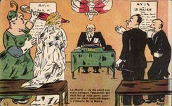 CPA Fantaisie Le marie 