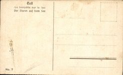 Humour - Illustration - Tell - La tempete sur le lac - Der Sturm auf dem See - CPA 