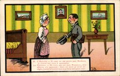 CPA Fantaisie L'huissier 