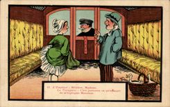 CPA Fantaisie L'employe de train 