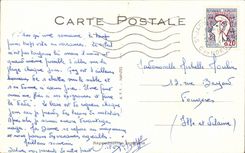 Humour - Illustration - dans les nuages - couple - CPA 