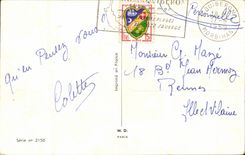 Humour - Illustration - bain - swimming - plage - beach - CPA 